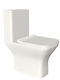 Gloria Babina Floor-Standing Toilet Rimless with Cover Soft Close White