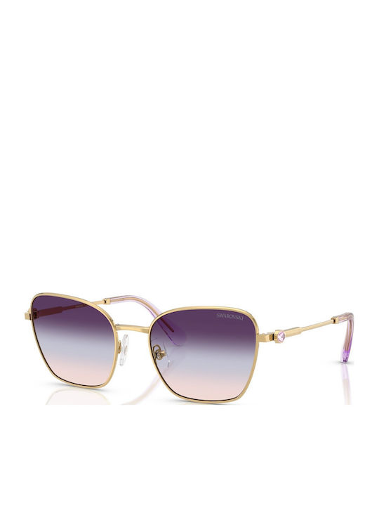 Swarovski Ochelari De Soare Pentru Femei Cu Ramă Metalică Aurie Și Lentile Aurii Degrade SK7029 4036U7