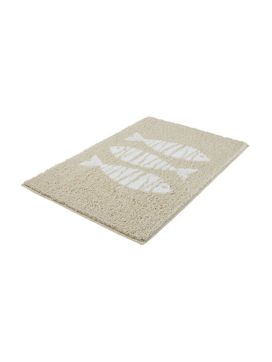 Kleine Wolke Πατάκι Μπάνιου Fish 5546226433 Μπεζ 50x60εκ.