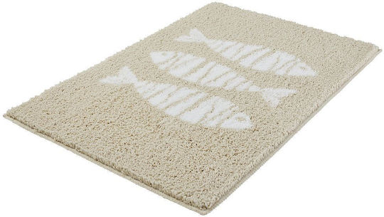 Kleine Wolke Bath Mat Fish 5546226427 Beige 65x115cm