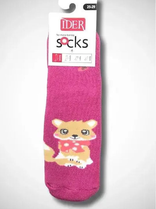 IDER Kids' Socks Non-Slip Fuchsia
