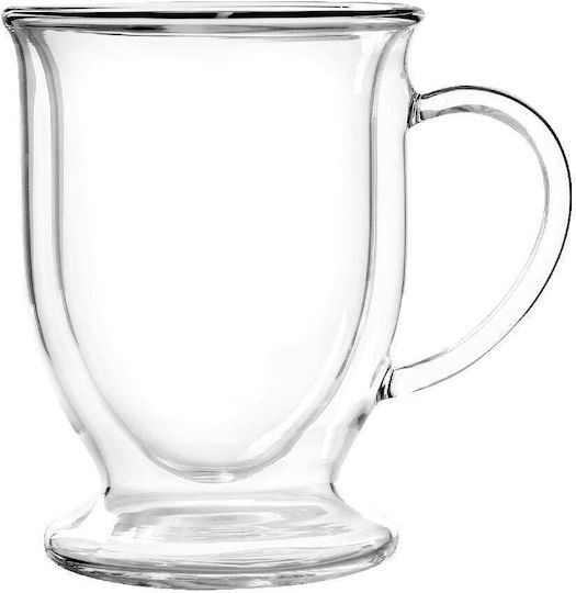 Vialli Design Set of Glasses Coffee/Freddo made of Glass 250ml 2pcs