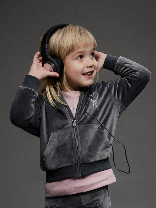 Name It Kids Cardigan with Hood Lava Smoke
