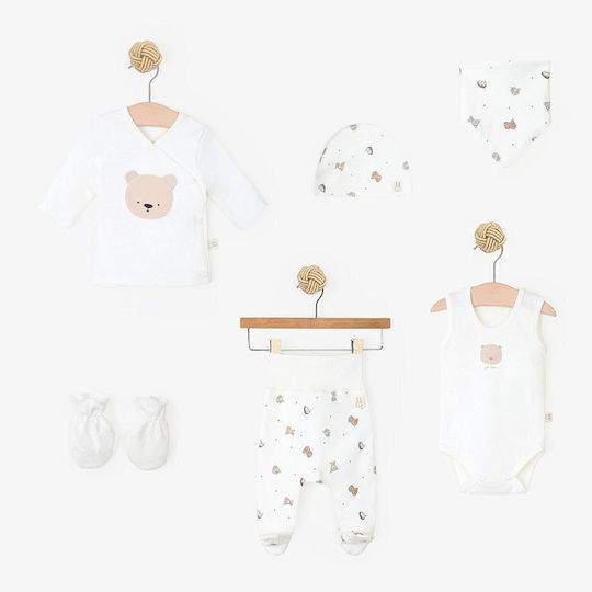 Kidscom Σετ Ρούχων Νεογέννητου για Κορίτσι 6τμχ