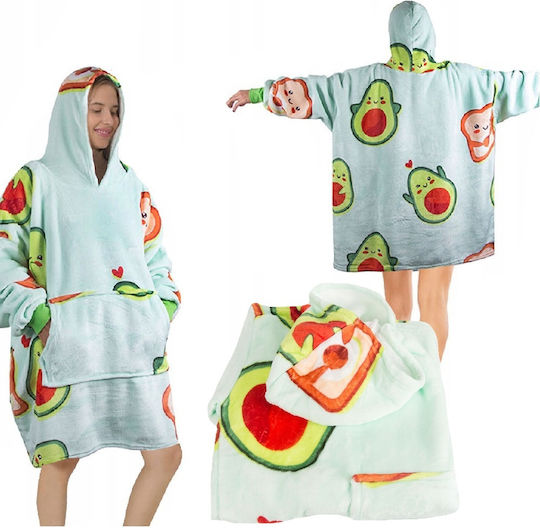 Κουβέρτα με Μανίκια 80x80εκ. Avocado And Toast