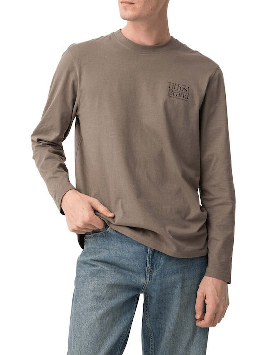 Tiffosi Langarm Braun Bluse