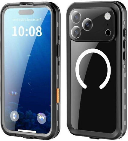 Redpepper Ip68 360 Full Cover Impermeabil Negru (iPhone 17 Pro Max)