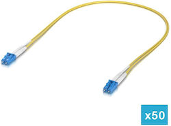 Ubiquiti UACC-OFC-S2-LULU-0.5M-50 Fibră Optică LC-LC 0.5m Galben 50 Bucăți