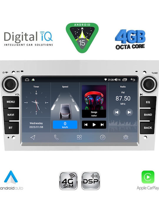 Digital IQ Car Audio System for Opel Antara 2004-2014 Bluetooth USB Wi-Fi GPS Apple CarPlay Android Auto with 7 Inch Touch Screen DIGITAL IQ BLG 419SL CPA