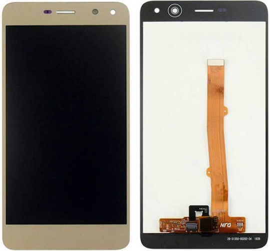 Οθόνη mit Touch-Mechanismus für HUAWEI Y6 2017 (Gold)