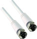 Schwaiger Καλώδιο Κεραίας Coax male - Coax female Λευκό 1.5m (KVC15532) 1τμχ
