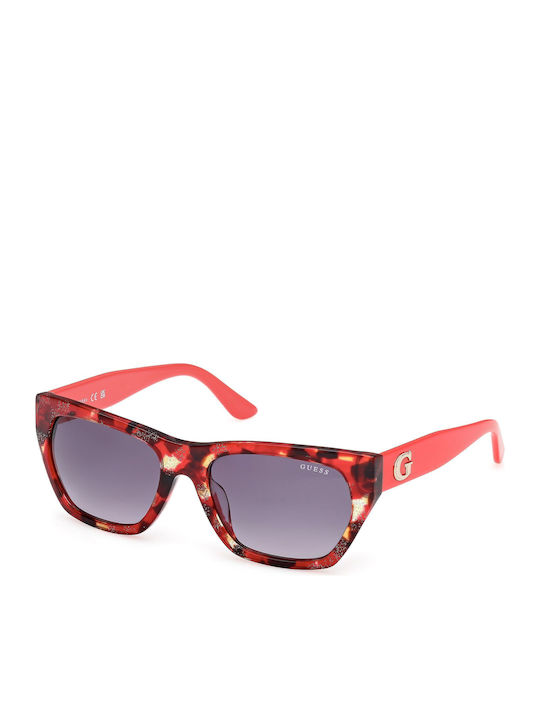 Guess Women's Sunglasses with Brown Tartaruga Plastic Frame and Gray Gradient Lens GU00203H 54B