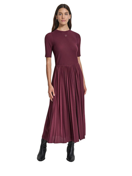 dkny burgundy dress Midi Dress Womens Dresses Dkny Cocktail Dresses Es Buy Friends Like These Navy Blue Short Tulip Sleeve Ruched Body Midi Dress From The Dkny Dress