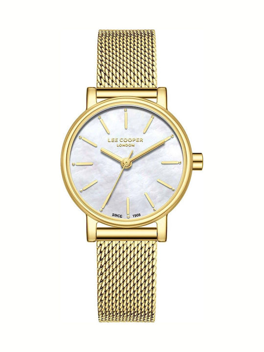 Lee Cooper Bracelet Women's Watch with Gold Metal Bracelet
