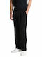 Pantaloni Chino Elastic cu Croială Normală Black