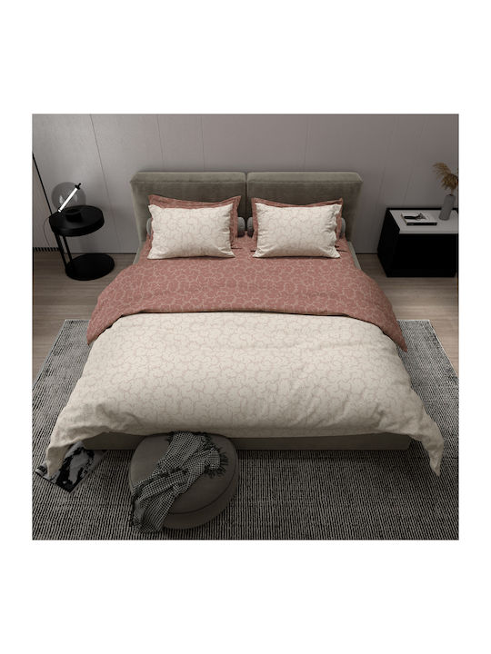 Charalambidis Textiles Duvet Cover Single 160x240 Embroidery Red