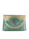 Straw Women's Bag Crossbody Light Blue