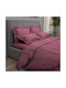 Charalambidis Textiles Ploaie Set Față de Pernă Fuchsia 52x72cm.