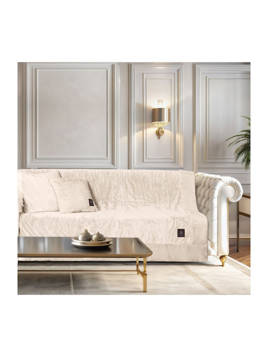Greenwich Polo Club 3968 Ριχτάρι Διθέσιου Καναπέ Βελουτέ 180x250εκ. Ivory