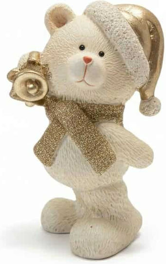 Zen Collection Christmas Plastic Figure Bear Orange Length 9cm