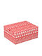 Weihnachtsfiguren Verpackungskarton Xmas Rote-Weiß 30.5x23x13.5cm Doroσημο 17159-8