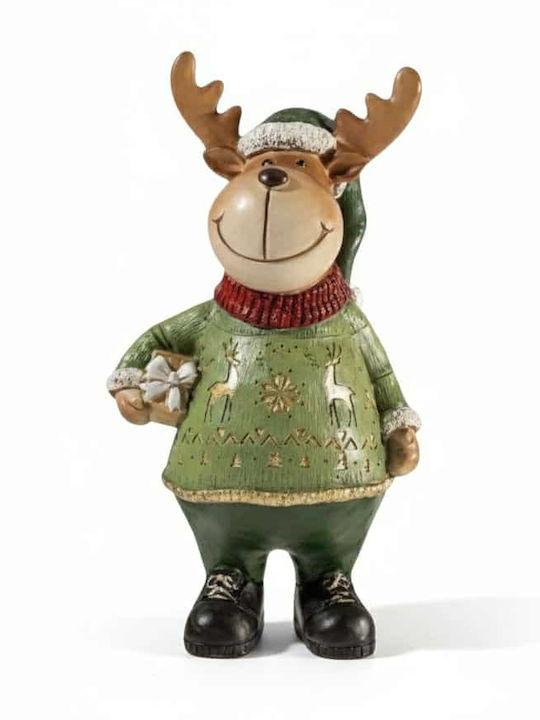 Zen Collection Christmas Plastic Figure Reindeer Length 9cm