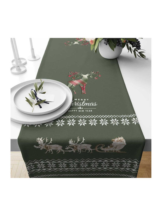 Mc Decor Christmas Tablecloth Runner Green L140...