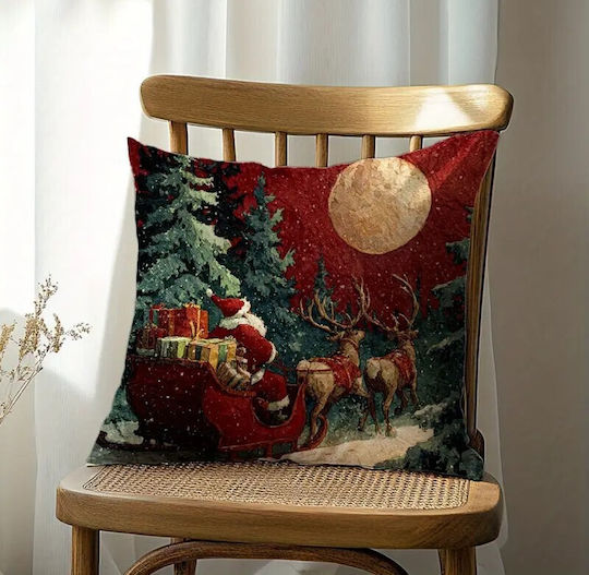 By Queen Limited Festive Edition Santa Claus & Sleigh Pillow Case