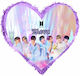 Pinata Heart Bts 31 X 27 Cm 553156h Bal-553156h-bts