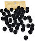 Pom Pom 15mm 10Stücke Monochrom Schwarz