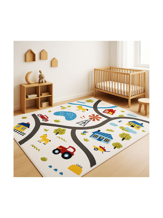 Saray Home Kids Synthetic Rug Farm Adventure 133x170cm