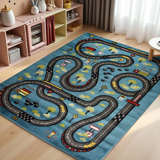 Детска игрална пътека Син 80x150см