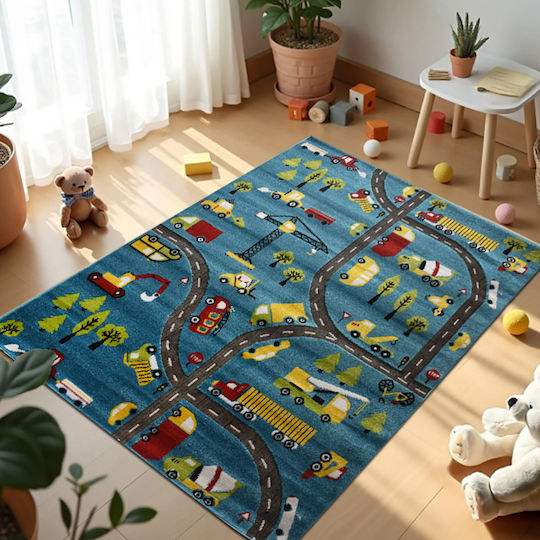 Детска игрална пътека Син 80x150см