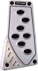 Mycarr Car Pedal Set Universal Silver 3pcs