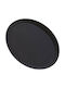 Yuk Oval Serving Tray Non-slip in Black Color 74x61cm 2900PT 1pcs