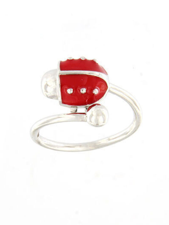 Ios Silver Opening Kids Ring with Stone RGPA1002
