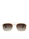 Tipi Diversi Unisex Sonnenbrille mit Gold Gestell und Gold Linse TD6551C015320