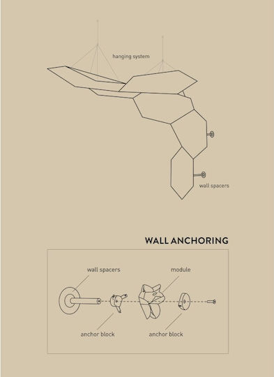 Wall Mounting Anchor Block White Modular System Nuvem Outdoor Accnuv0000500 Slamp Accnuv0000500