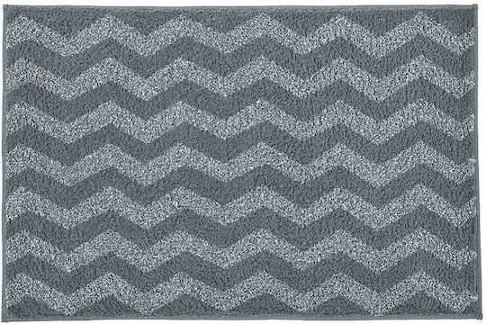 Kleine Wolke Πατάκι Μπάνιου Zack 9207905225 Γκρι 70x120εκ.