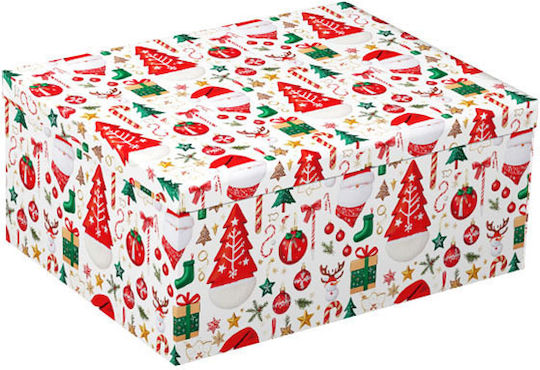 Dorosimo Paper Christmas Box for Gift White 26.5x11.5x19.5cm.