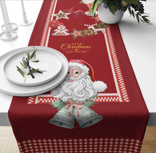 Mc Decor Christmas Tablecloth Runner Red L140xW40cm.