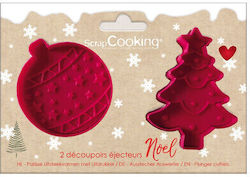 Scrap Cooking Χριστουγεννιάτικα Καλούπια Μπισκότων Έμβολο 2 Τεμάχια