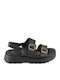 Γυναικεία Σανδάλια Flatforms Μαύρα