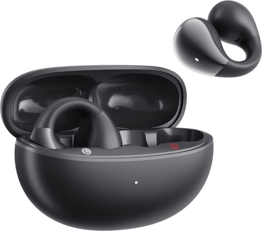 Boompods Open Ear Bluetooth Handsfree Căști cu Rezistență la Transpirație și Carcasă de Încărcare Negru