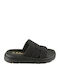 Δερμάτινα Γυναικεία Σανδάλια Flatforms Μαύρα