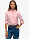 Long Sleeve Women's Cotton Shirt Pink