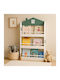 Bibliotecă Perete Lemn Alb 60x12x106cm