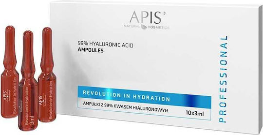 Apis Natural Cosmetics Revolution In Hydration 4d Ser Facial Hidratant cu Acid Hialuronic 10x3ml