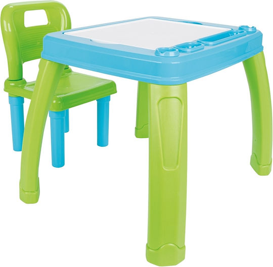 Kids Table and Chairs Set Blue Pilsan