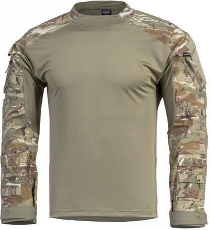 Pentagon Tactical Men's Wolf Combat Camo Shirt Cordura Elbow Protection Pentacamo